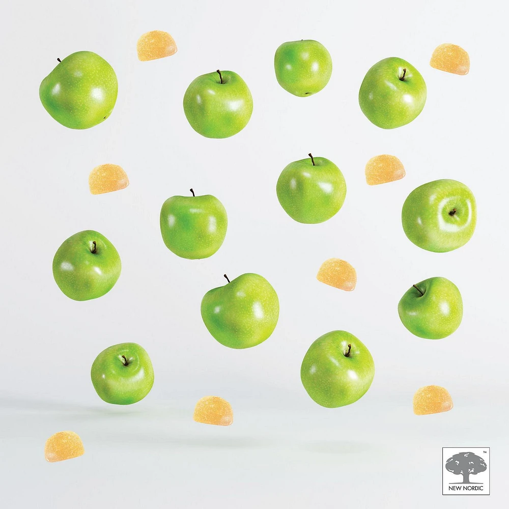 New Nordic Apple Cider Gummies - 60 gummies, Vegan and sugar free gummies