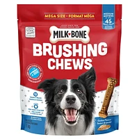 Milk-Bone Brushing Chews Dental Dog Treats for Medium Dogs, 227g-1kg (12-45 Treats)