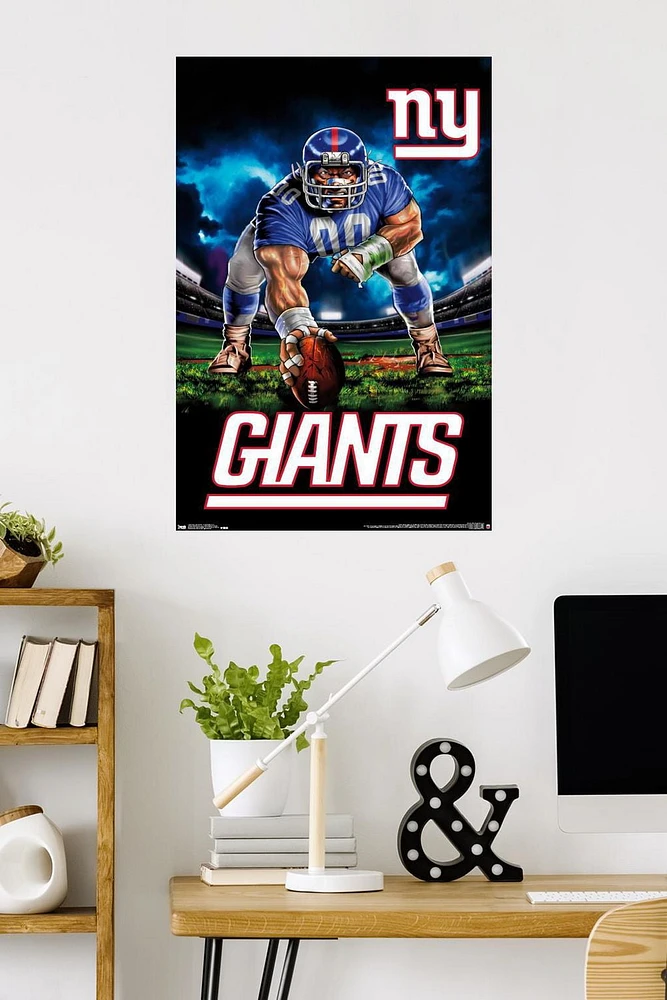 NFL New York Giants - 3 Point Stance 19 Wall Poster, 22.375" x 34"