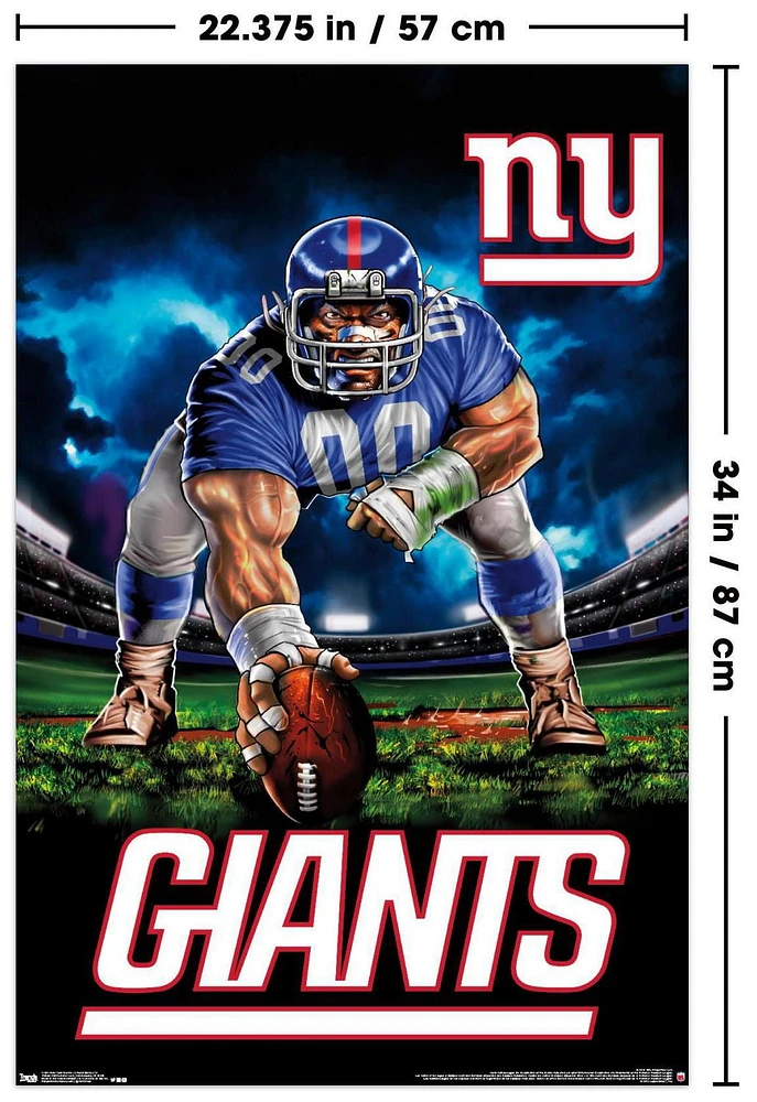 NFL New York Giants - 3 Point Stance 19 Wall Poster, 22.375" x 34"