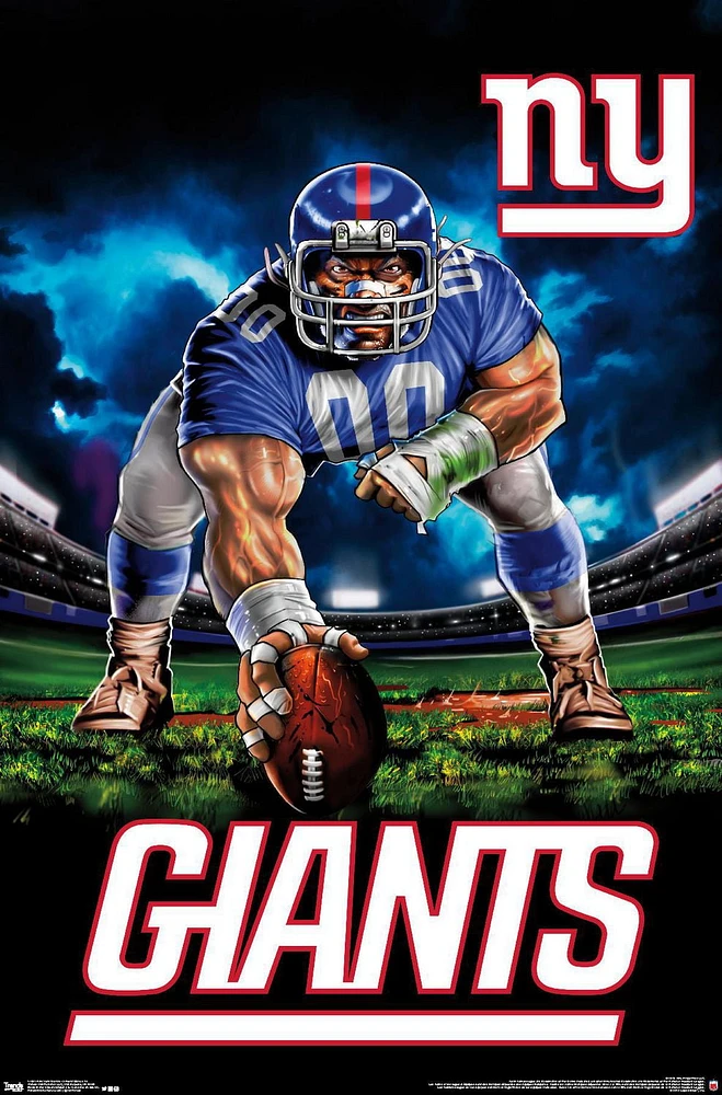 NFL New York Giants - 3 Point Stance 19 Wall Poster, 22.375" x 34"