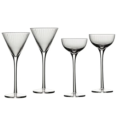 Brilliant Degustation Tall Stemmed Shot Glasses Set of 4 Assorted