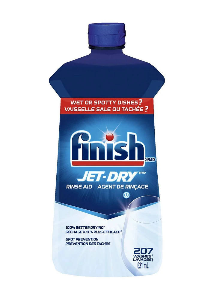 Finish Jet-Dry, Dishwasher Rinse Aid, Original, 621ml, Dishwasher Rinse Agent & Drying Agent, 621mL