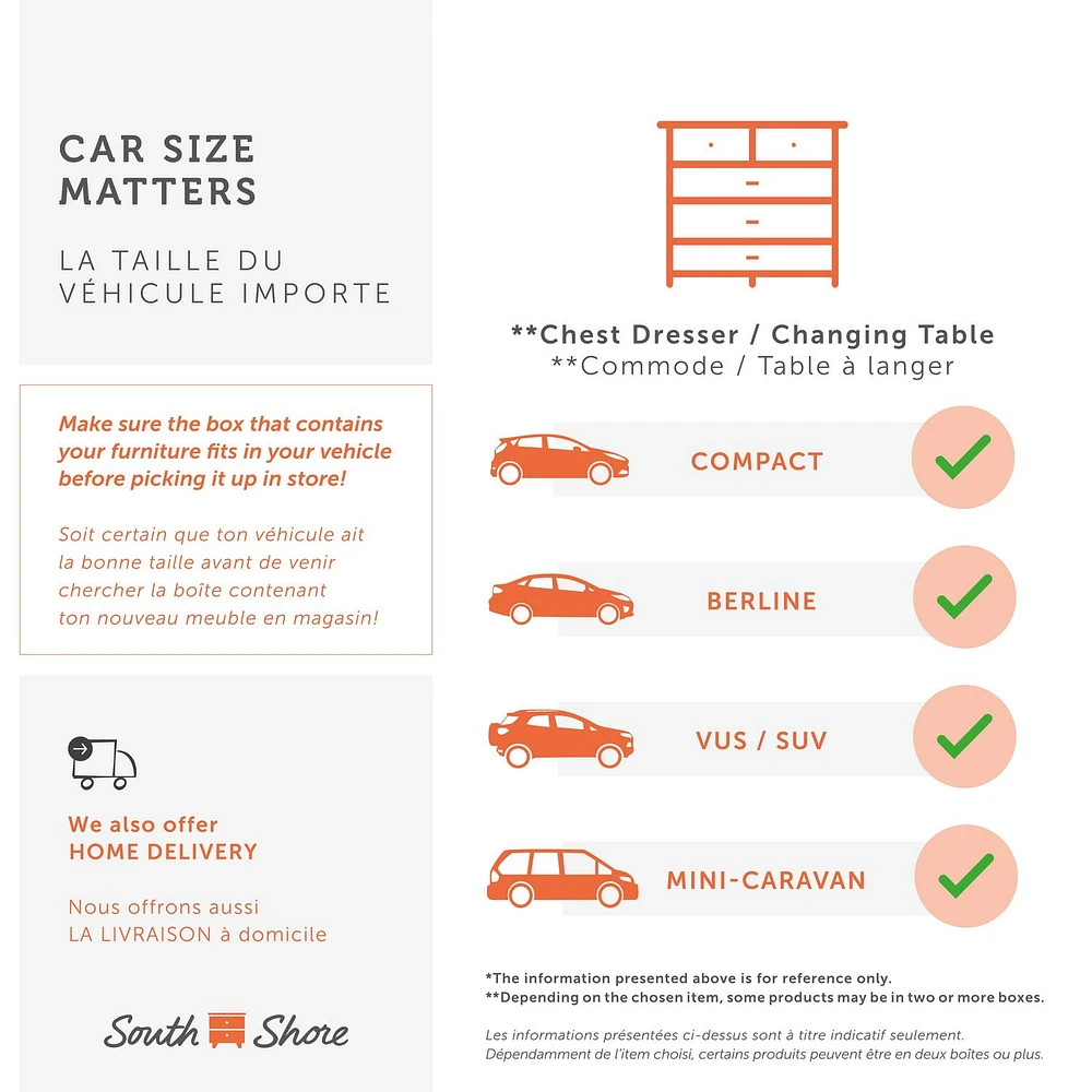 South Shore Little Smileys Changing Table