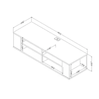 South Shore City Life 48" Wall Mounted Media Console