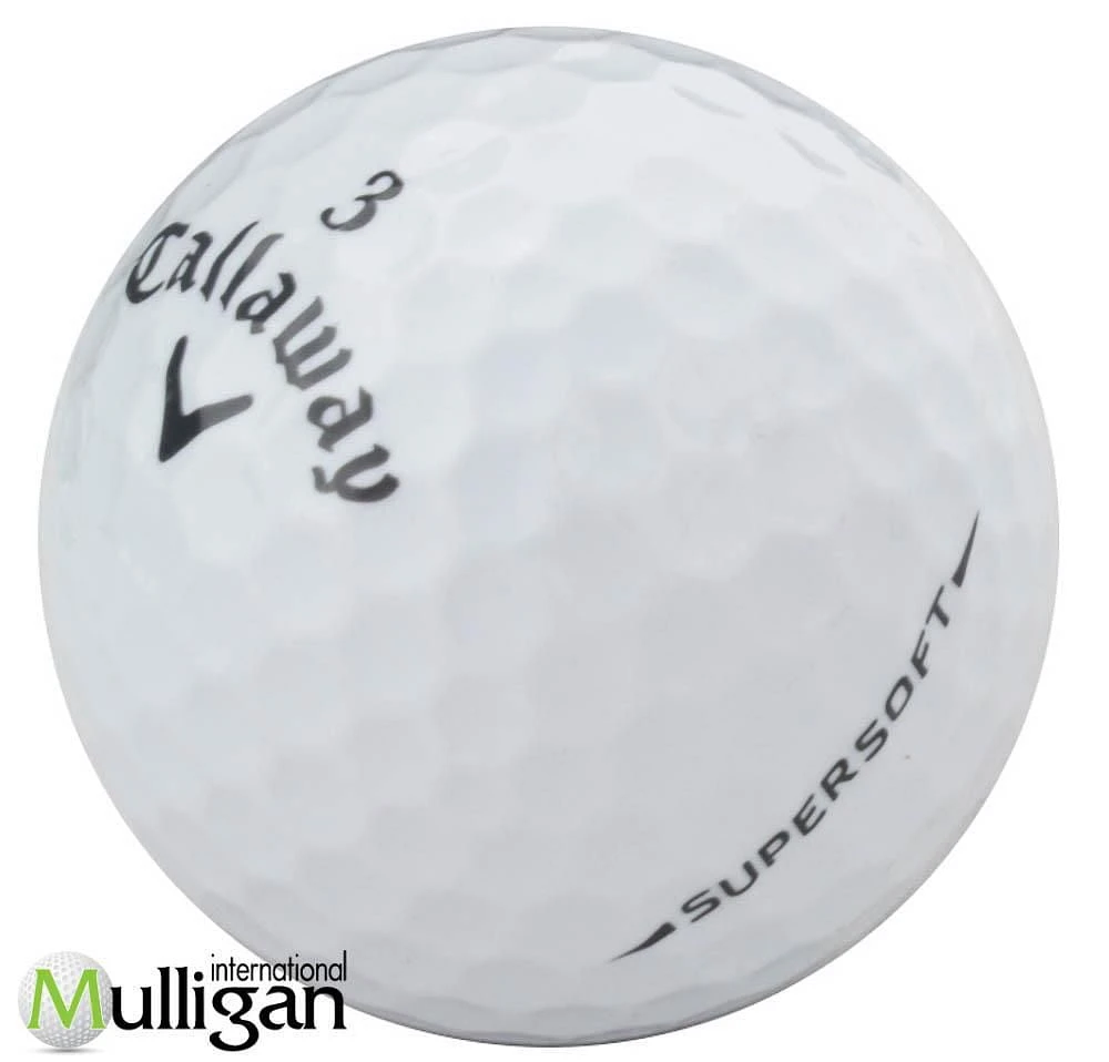 Mulligan - 36 Callaway Supersoft 5A Recycled Used Golf Balls, White