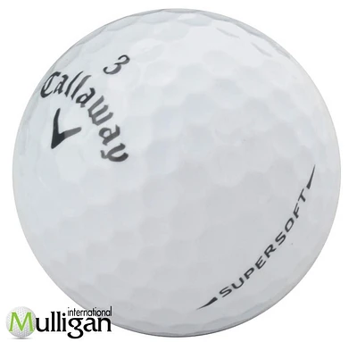 Mulligan - 36 Callaway Supersoft 5A Recycled Used Golf Balls, White