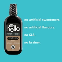 Hello Activated Charcoal Mouthwash - 473mL, Hello Charcoal Mouthwash