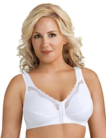 Exquisite FORM® entièrement -#9600531 Soutien-gorge de posture couvrant, à bonnets souples et en coton, dentelle, fermeture sur le devant, sans fil Tailles Disponibles 38C - 46DD