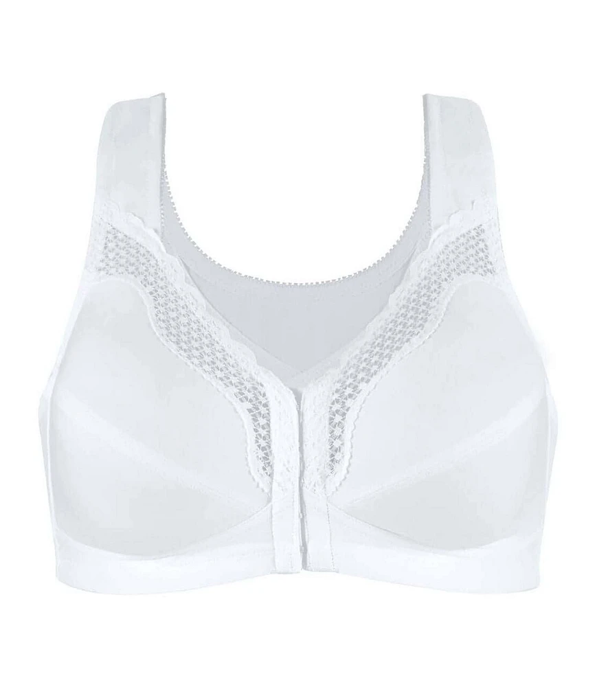 Exquisite FORM® entièrement -#9600531 Soutien-gorge de posture couvrant, à bonnets souples et en coton, dentelle, fermeture sur le devant, sans fil Tailles Disponibles 38C - 46DD