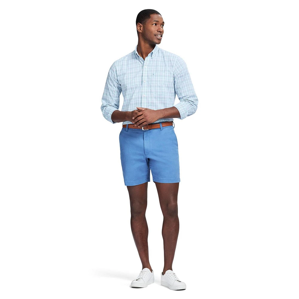 IZOD L/S Performance Plaid Woven Shirt, S-XXL