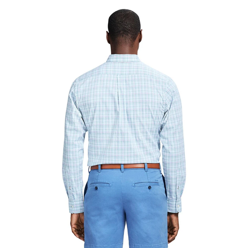 IZOD L/S Performance Plaid Woven Shirt, S-XXL