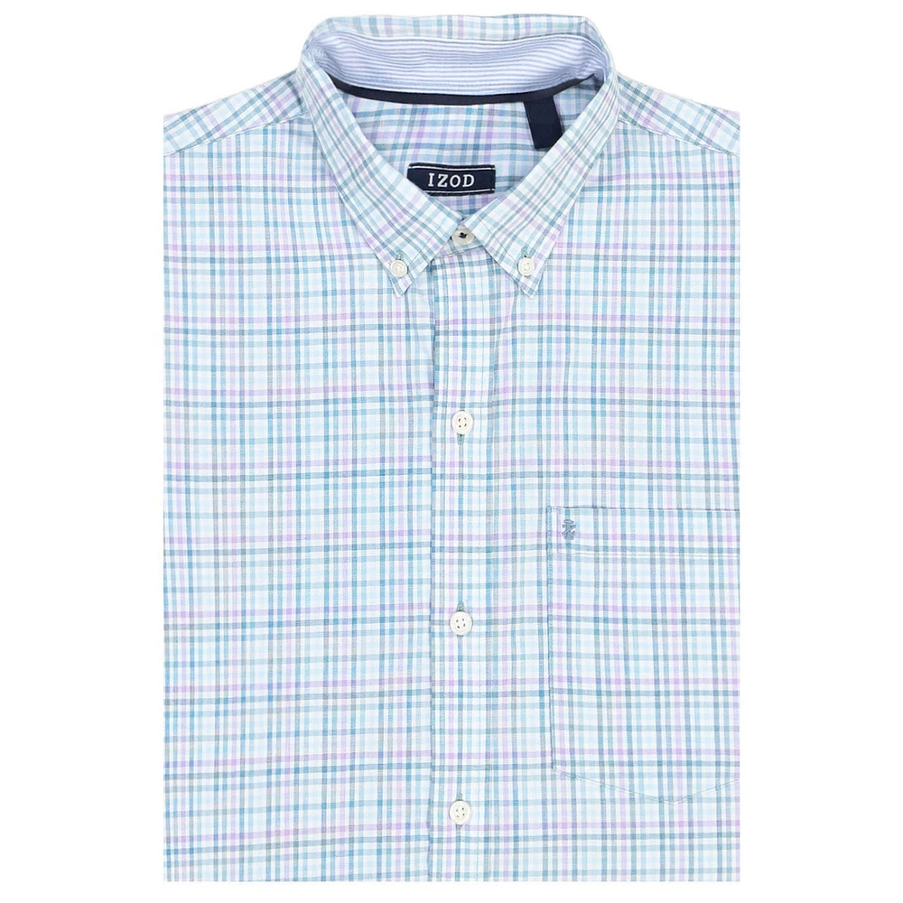 IZOD L/S Performance Plaid Woven Shirt, S-XXL