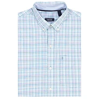 IZOD L/S Performance Plaid Woven Shirt, S-XXL