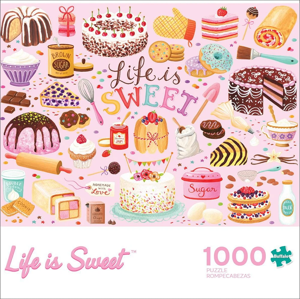 Buffalo Games - Contemporary Art - Life Is Sweet - 1000 Piece Jigsaw Puzzle