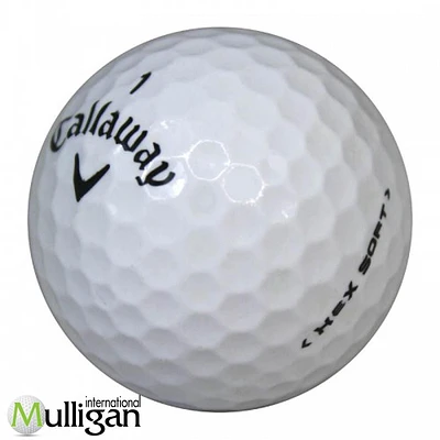 Mulligan - 12 Callaway HEX Soft 4A Recycled Used Golf Balls, White