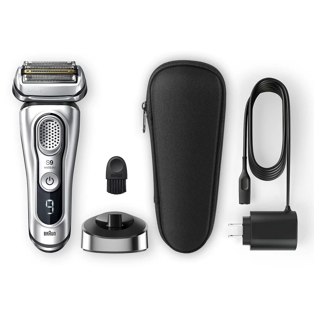 Braun Series 9 9330s Dernière Génération Rasoir Électrique pour Homme, Base De Recharge, Étui Tissu