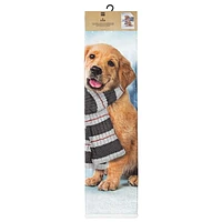 Safdie & Co. Premium Ultra Soft Knit Throw Blanket with Sherpa Reverse Scarf Puppy