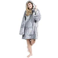 Safdie & Co. Premium Ultra Soft Hoodzy Hooded Throw Blanket Grey