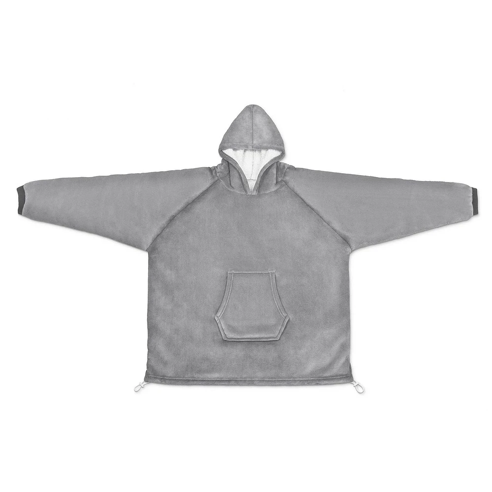 Safdie & Co. Premium Ultra Soft Hoodzy Hooded Throw Blanket Grey