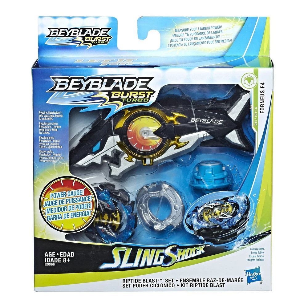 Beyblade Burst Turbo Slingshock Riptide Blast Set, Ages 8 and up