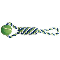 Corde de coton Dogit en spirale avec balle de tennis Corde de coton