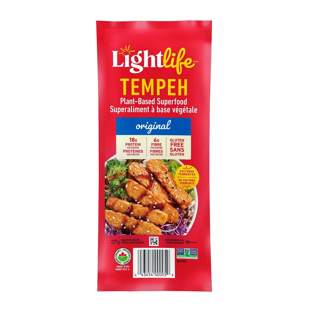 Lightlife Original Organic Plant-Based Tempeh, 227 g