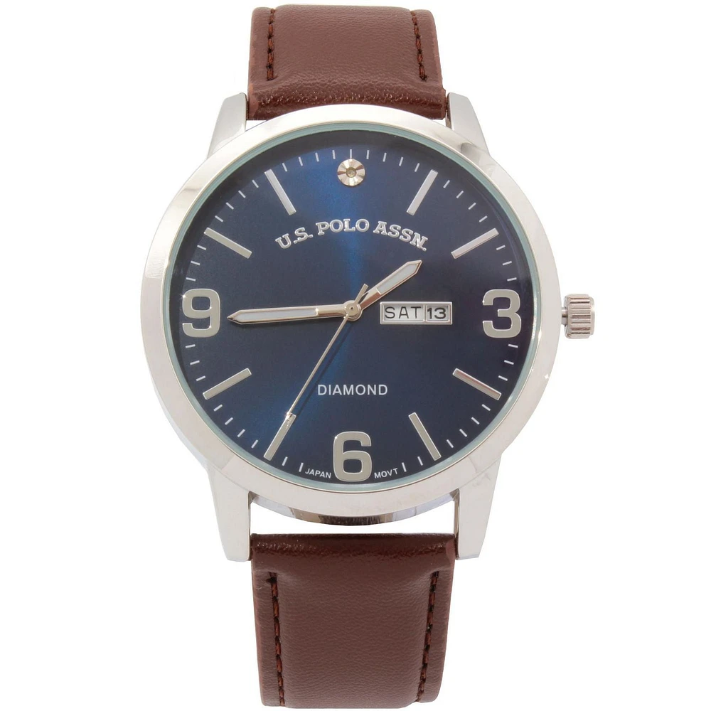 U.S Polo Assn. Men's Analog Watch With Day Date Feature