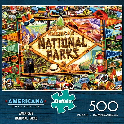 Buffalo Games - Americana - America's National Parks - 500 Piece Jigsaw Puzzle