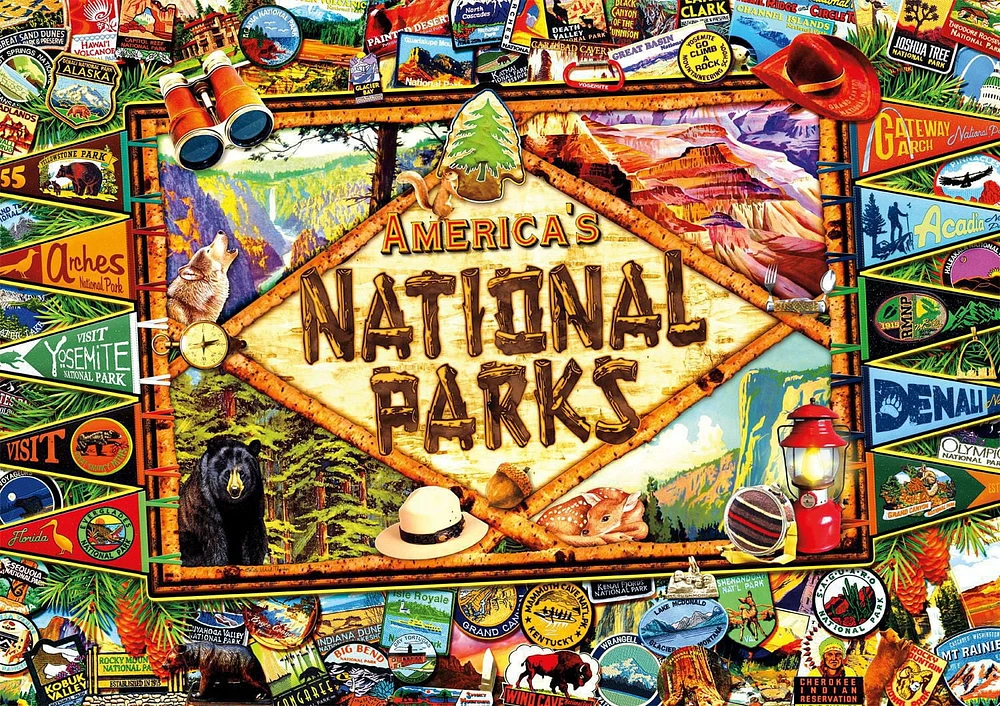 Buffalo Games - Americana - America's National Parks - 500 Piece Jigsaw Puzzle