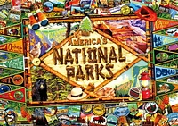 Buffalo Games - Americana - America's National Parks - 500 Piece Jigsaw Puzzle