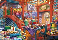 Buffalo Games Days To Remember Quilt Shop 500 Piece Jigsaw Puzzle