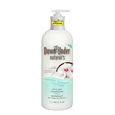 Down Under Natural's Hypoallergenic Conditioner, 1 L, Conditioner