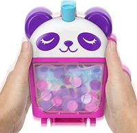 Polly Pocket Bubble Tea Panda Compact with 2 Micro Dolls and Pet Panda, Animal Toy with Food Accessories