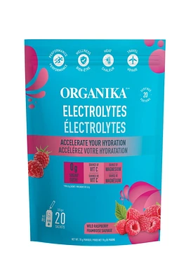 ORGANIKA Electrolytes Wild Raspberry On- the- Go Sachets