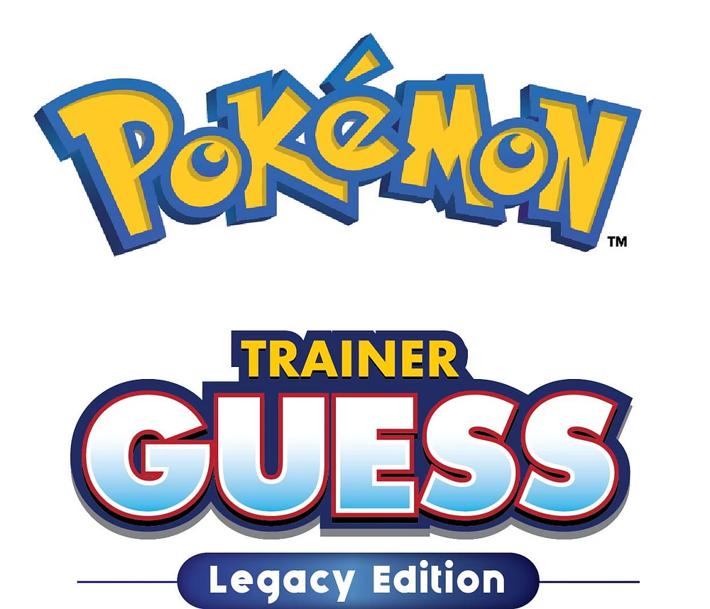 Pokémon Trainer Guess Legacy Edition