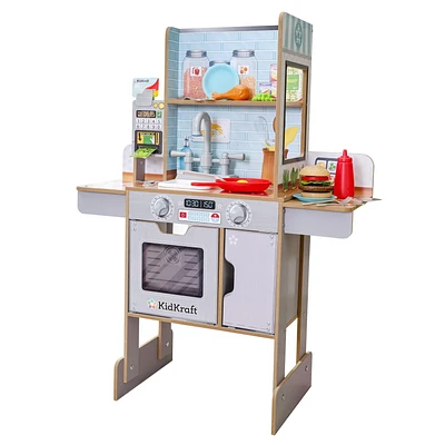 KidKraft Made Fresh 2-in-1 Kitchen & Restaurant, KidKraft Made Fresh 2-in-1 Wooden Kitchen & Restaurant with 29 Accessories