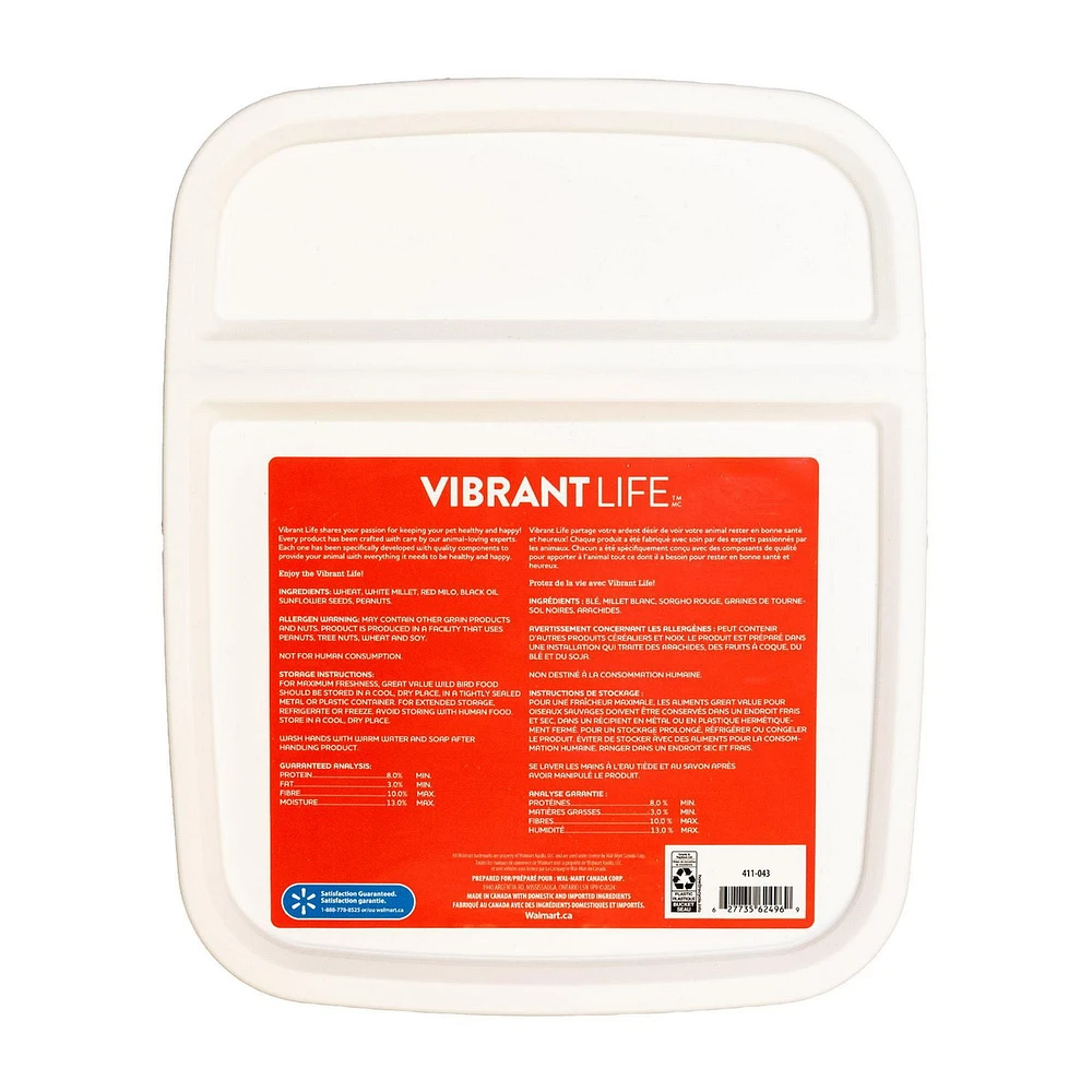 Vibrant Life Wild Bird Food Pail 10kg, VL WLD BRD 10KG PAIL