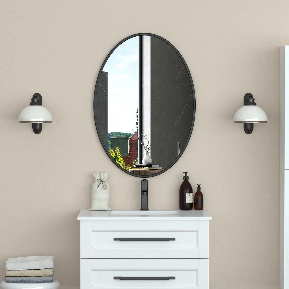 A&E Bath and Shower Jaeger Black Bathroom Mirror