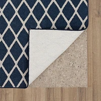 Hometrends Brussels Blue Polyester Area Rug, Brussels Area Rug 7x10