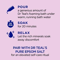 Dr Teal's Foaming Bath with Pure Epsom Salt, Black Elderberry with Vitamin D and Essential Oils (Packaging May Vary), 34 fl oz / 1L