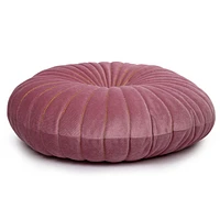 Truu Design Decorative Faux Velvet Round Throw Pillow