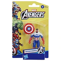 Marvel Avengers Epic Hero Series Captain America 4" Action Figure for Kids 4+