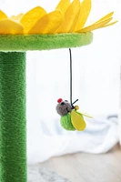 Catry Sunflower griffoir et lit pour chat avec jouet