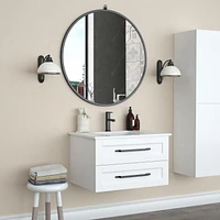 A&E Bath and Shower Dune Black 36 Bathroom Mirror