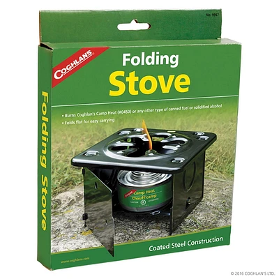 FOLDING STOVE, Coated Steel Construction.