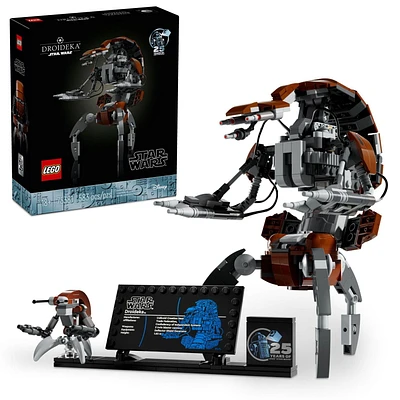 LEGO Star Wars Droideka Model for Build and Display, Collectible Brick Built Destroyer Droid Figure, Star Wars Fan Gift Idea for Adults or Any Collector, 75381, Includes 583 Pieces, Ages 18+