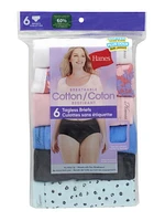 Hanes Women's 6-pack Basics Brief