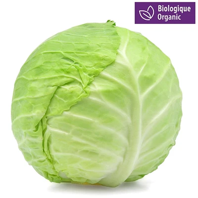 Organic Cabbage, Green, Sold by weight, 1.12 - 1.33 KG