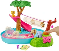 Barbie and Chelsea The Lost Birthday Splashtastic Pool Surprise Playset